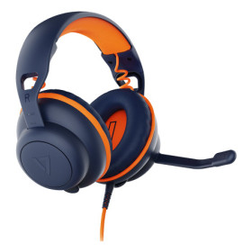 V7 HU590E headphones/headset Wired Head-band Education USB Type-C / USB Type-A Blue, Orange