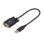 StarTech.com Câble USB vers Null Modem Série de 30cm, COM Retention, FTDI, Câble Adaptateur USB-A vers DB9 RS232, Vis/Écrous