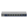 NETGEAR GS108MX-100EUS network switch Unmanaged L2 Gigabit Ethernet (10/100/1000) Desktop/Wall-Mounting