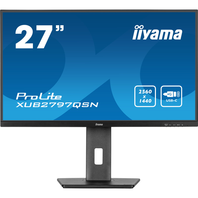 iiyama ProLite XUB2797QSN-B2 computer monitor 27" 2560 x 1440 pixels 2K Ultra HD LED Black