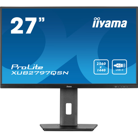 iiyama ProLite XUB2797QSN-B2 computer monitor 27" 2560 x 1440 pixels 2K Ultra HD LED Black