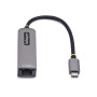 StarTech.com Adaptateur USB-C 2.5GbE vers Ethernet, 100W PD Pass-Through, NBASE-T NIC, Réseau USB 3.0 Type-C 2.5/1G Multi