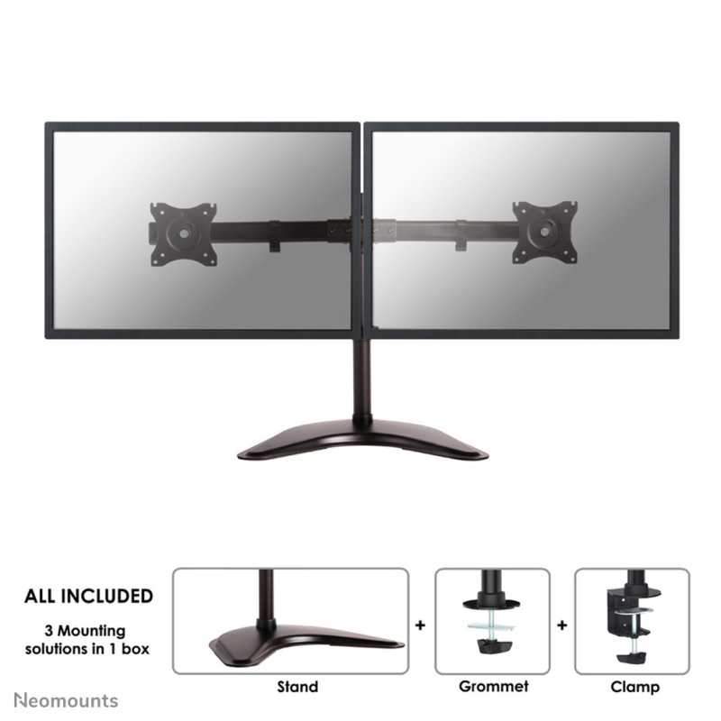 DESK MOUNT DUAL 19-27IN BLACK