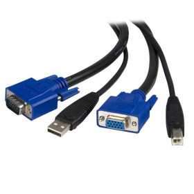 15 FT. USB+VGA 2-IN-1 KVM