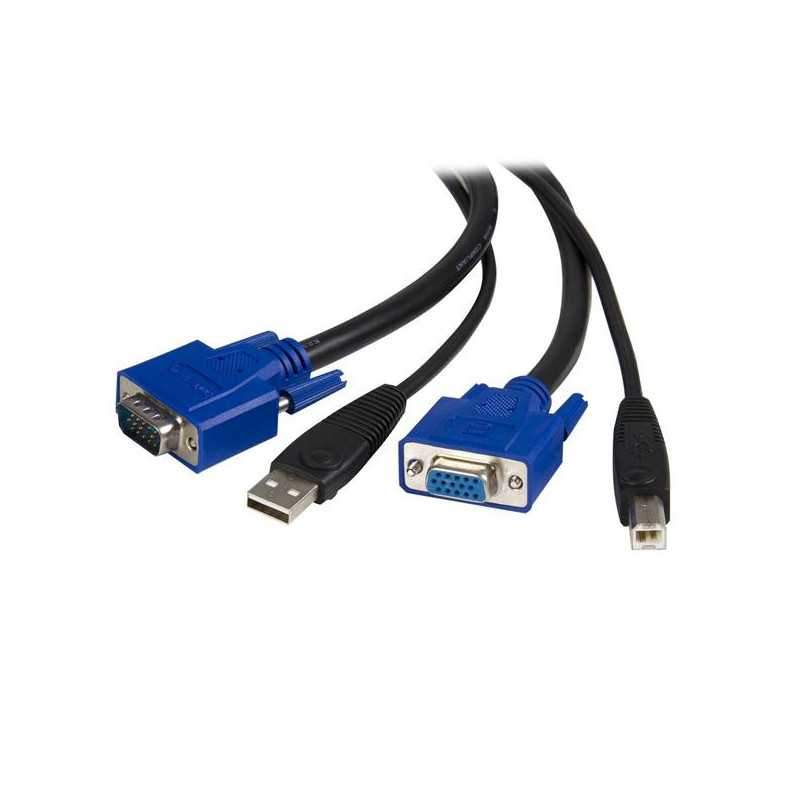 15 FT. USB+VGA 2-IN-1 KVM