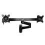 WALL MOUNT DUAL MONITOR ARM FOR