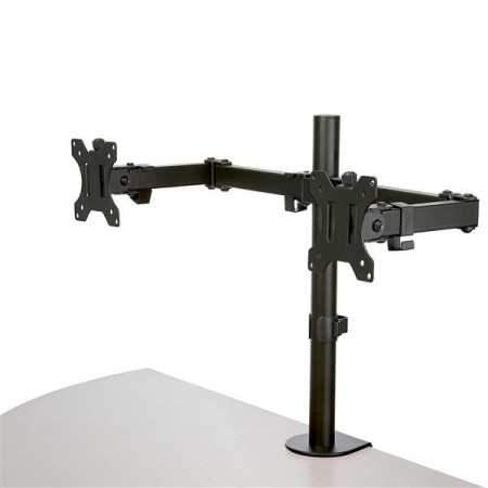 DESK MOUNT DUAL MONITOR ARM FOR