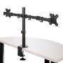 DESK MOUNT DUAL MONITOR ARM FOR