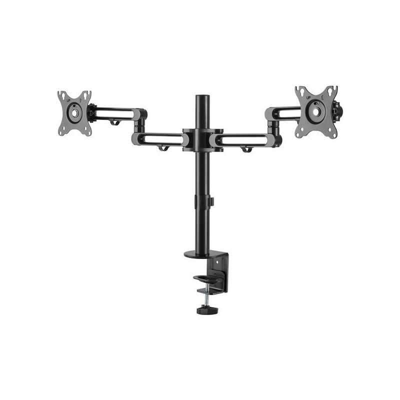 DESK MOUNT DUAL MONITOR ARM FOR