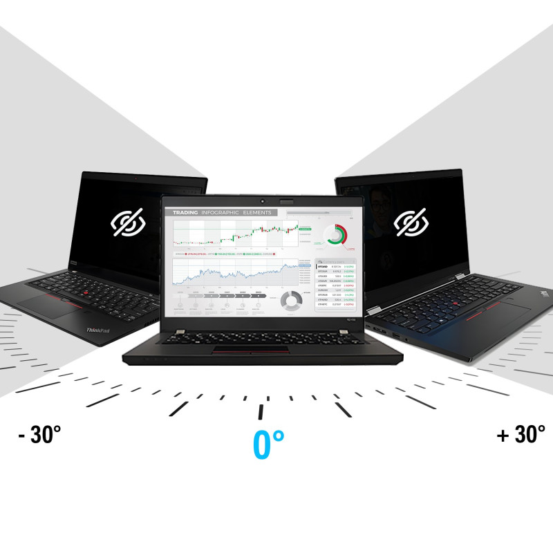 Filtre de confidentialité pour ordinateur portable V7 de 16,0 pouces - format d’affichage 16:10