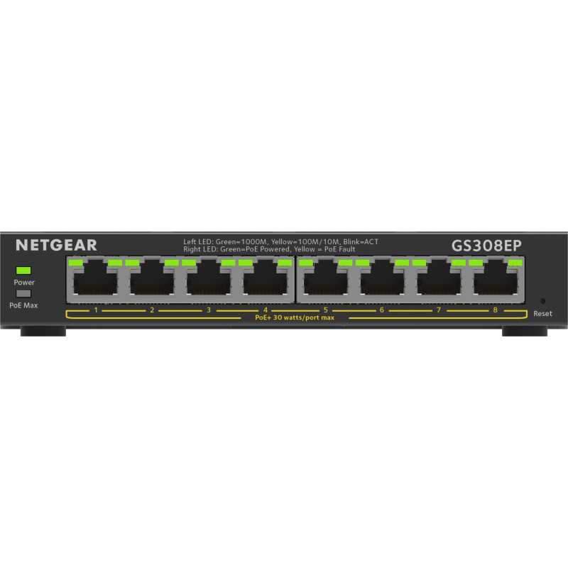 8-PORT 1G POE+ SWITCH 62 W