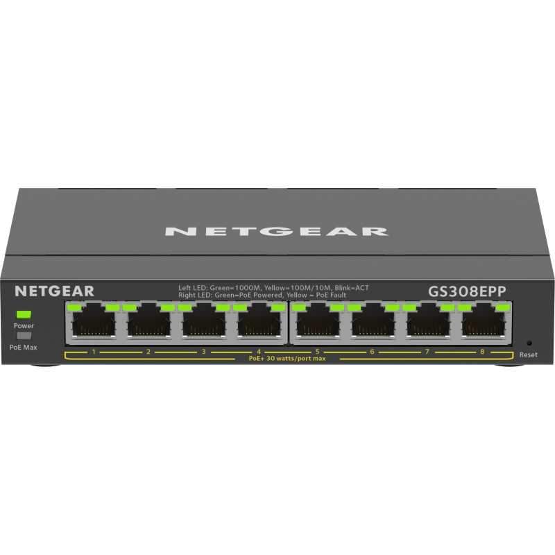 8-PORT 1G POE+ SWITCH 124 W