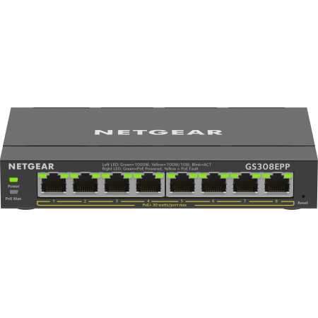 8-PORT 1G POE+ SWITCH 124 W