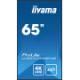 iiyama LH6541UHS-B1AG signage display 64.5" LCD 500 cd/m² 4K Ultra HD Black 24/7