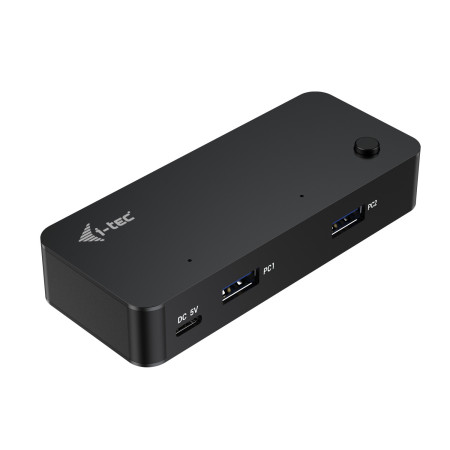 i-tec CAKVMHUB2A2C interface hub USB Type-C 5000 Mbit/s Black