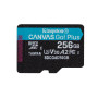Kingston Technology Carte microSDXC Canvas Go Plus Gen4 200 Mo/s A2 U3 V30 256 Go + adaptateur