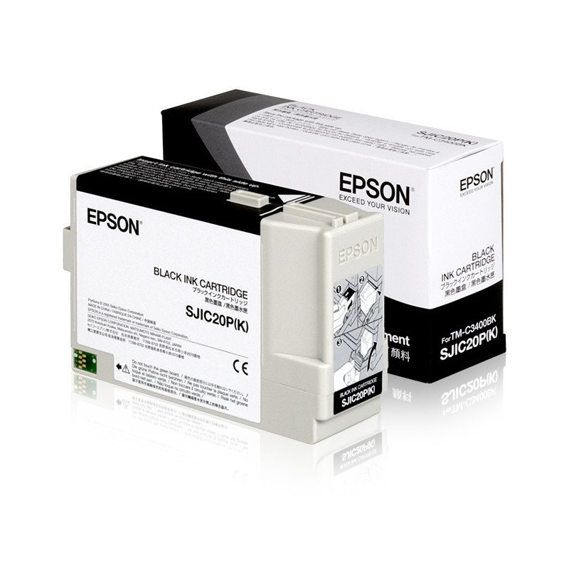 Epson SJIC20P(K) BLACK for TM-C3400BK ink cartridge 1 pc(s) Original