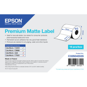 Epson Premium Matte Label White