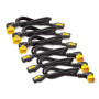 APC , Power Cord Kit (6 ea), Locking, C13 TO C14 (90 Degree), 0.6m