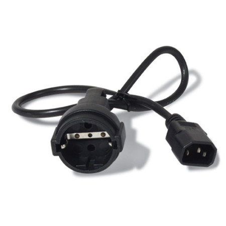 APC AP9880 power cable Black 23.6" (0.6 m) C14 coupler CEE7/7