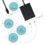 i-tec C31DUAL4KDP USB graphics adapter 3840 x 2160 pixels Black