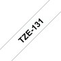 Brother TZE-131 label-making tape Black on transparent