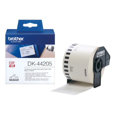 Brother DK-44205 label-making tape Black on white