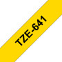 Brother TZE-641 label-making tape Black on yellow