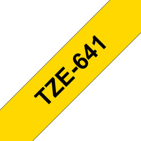 Brother TZE-641 label-making tape Black on yellow