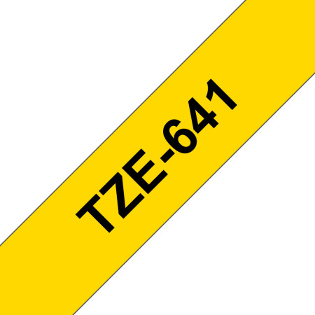 Brother TZE-641 label-making tape Black on yellow