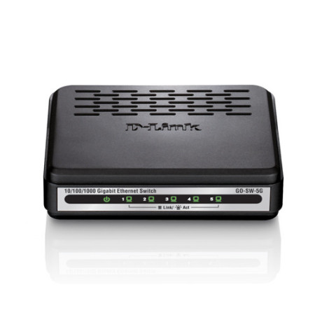 D-Link GO-SW-5G commutateur réseau Non-géré Noir