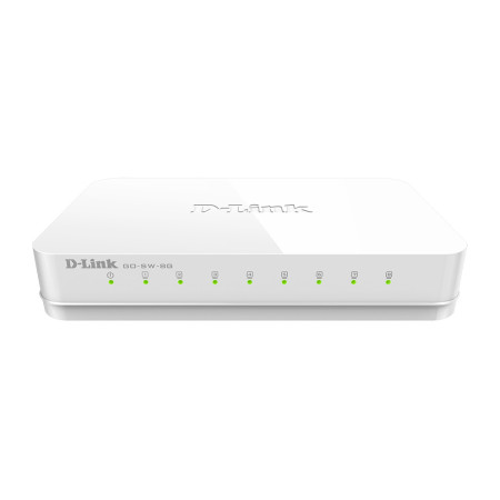 D-Link GO-SW-8G commutateur réseau Non-géré Blanc