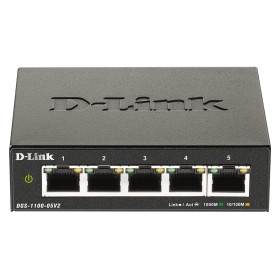 D-Link DGS-1100-05V2/E network switch Managed L2 Gigabit Ethernet (10/100/1000) Black