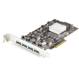 StarTech.com Carte PCIe 2 Ports USB - 10Gbps - Carte Contrôleur Hôte USB 3.2 Gen 2 Type-A PCI Express 3.0 - 2 Contrôleurs - 4x