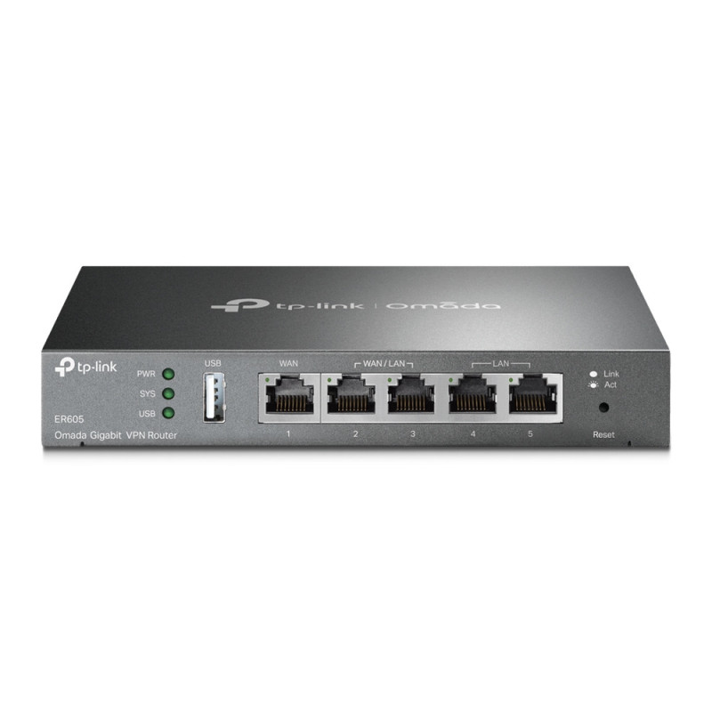 TP-Link Omada ER605 wired router Gigabit Ethernet Black