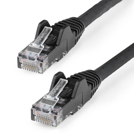 StarTech.com N6LPATCH10MBK networking cable Black 393.7" (10 m) Cat6 U/UTP (UTP)