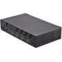 StarTech.com Commutateur KVM HDMI à 4 Ports - Moniteur Unique 4K 60Hz Ultra HDR - Commutateur KVM de Bureau HDMI 2.0 avec Hub