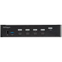 StarTech.com Commutateur KVM HDMI à 4 Ports - Moniteur Unique 4K 60Hz Ultra HDR - Commutateur KVM de Bureau HDMI 2.0 avec Hub