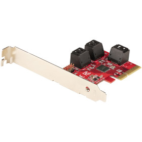 StarTech.com Carte PCI Express SATA 6 ports - Carte Contrôleur PCIe SATA - 6Gbps - ASM1166 Non-Raid - Convertisseur PCI Express