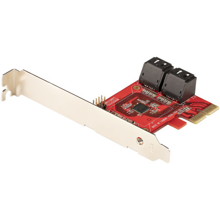 StarTech.com Carte PCI Express SATA 4 ports - Carte Contrôleur PCIe SATA - 6Gbps - ASM1166 Non-Raid - Convertisseur PCI Express