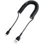 StarTech.com Câble USB vers Lightning de 1m - Certifié Mfi - Adaptateur USB Lightning Noir, Gaine durable en TPE - Cordon