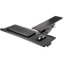 StarTech.com Support Clavier Coulissant sous Bureau - Tablette Clavier et Souris Ajustable en Hauteur - Mouvement Complet - 25