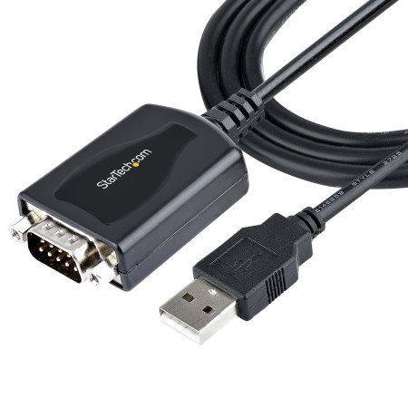 StarTech.com Câble USB vers RS232 de 1m - Câble Convertisseur USB vers RS232 DB9 Mâle avec Rétention du Port COM - Prolific IC