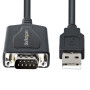 StarTech.com 1P3FPC-USB-SERIAL cable gender changer DB-9 USB Type-A (4 pin) USB 2.0 Black