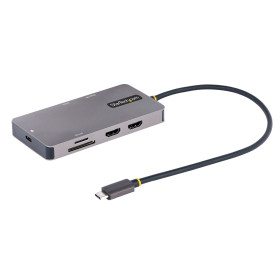 StarTech.com 120B-USBC-MULTIPORT laptop dock/port replicator Wired USB 3.2 Gen 1 (3.1 Gen 1) Type-C Gray
