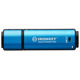 Kingston Technology IronKey 64Go USB-C Vault Privacy 50C chiffrée AES-256, FIPS 197