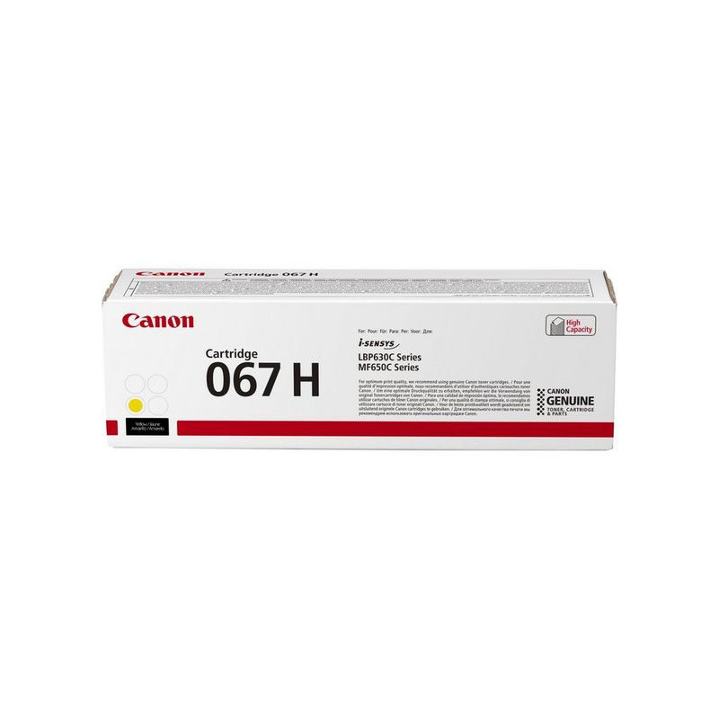Canon 067H toner cartridge 1 pc(s) Original Yellow