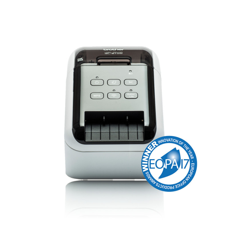 Brother QL-810W label printer Direct thermal Color 300 x 600 DPI 176 mm/sec Wired & Wireless DK Wi-Fi