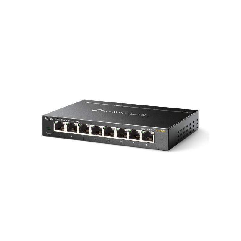 TP-Link TL-SG108S Unmanaged Gigabit Ethernet (10/100/1000) Black