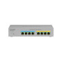 NETGEAR MS108TUP Unmanaged L2 2.5G Ethernet (100/1000/2500) Power over Ethernet (PoE) Gray